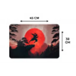 Zon - Krijger - Bomen - Bergen Placemat vinyl groot -specs