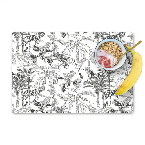 Tijger - Oerwoud - Grijs Placemat vinyl groot 368 -zzzproduct_Kitchenyeah-website