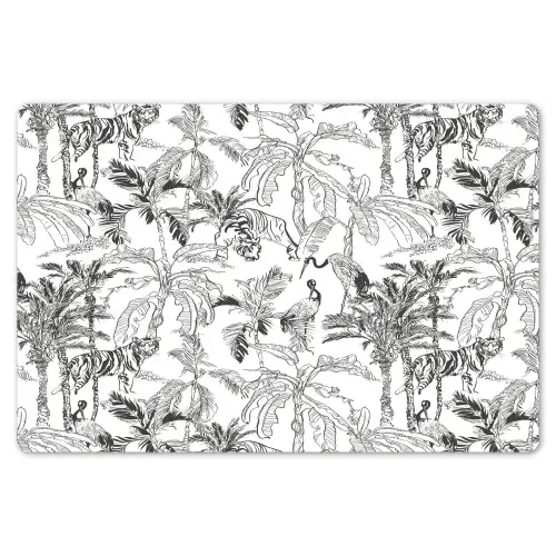 Tijger - Oerwoud - Grijs Placemat vinyl groot 368 -zzsfeer1_Kitchenyeah-website