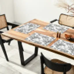 Tijger - Jungle - Patroon - Grijs Placemat vinyl groot 368 -zzsfeer4_Kitchenyeah-website