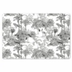Tijger - Jungle - Patroon - Grijs Placemat vinyl groot 368 -zzsfeer1_Kitchenyeah-website