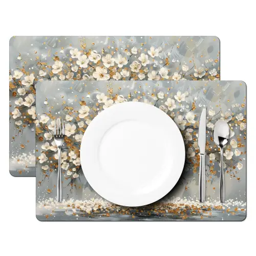 Boom - Goud - Bloemen - Abstract - Kunst Placemat vinyl groot -zzsfeer2_Kitchenyeah-website