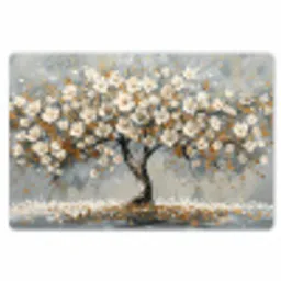 Boom - Goud - Bloemen - Abstract - Kunst Placemat vinyl groot -zzsfeer1_Kitchenyeah-website
