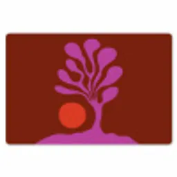 Boom - Paars - Cirkel - Vloeiend Placemat vinyl groot -zzsfeer1_Kitchenyeah-website
