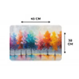 Bomen - Kleurrijk - Natuur - Abstract Placemat vinyl groot -specs