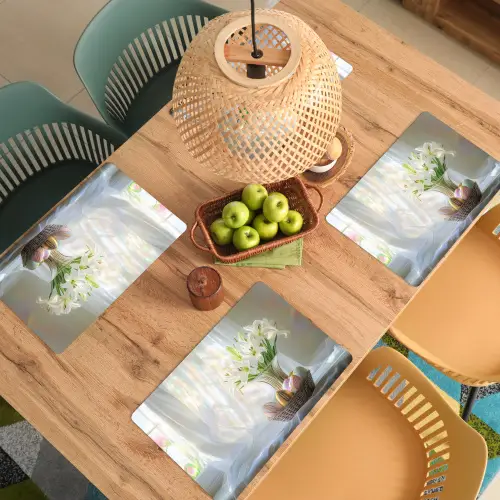 Vaas - Eieren - Bloemen Placemat vinyl groot -zzsfeer5_Kitchenyeah-website