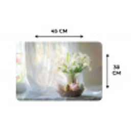 Vaas - Eieren - Bloemen Placemat vinyl groot -specs
