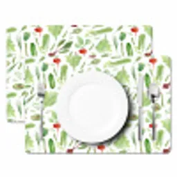 Groente - Patroon - Groen - Rood Placemat vinyl groot 368 -zzsfeer2_Kitchenyeah-website