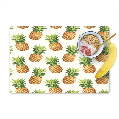 Vintage - Ananas - Blad Placemat vinyl groot 368 -zzzproduct_Kitchenyeah-website
