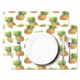 Vintage - Ananas - Blad Placemat vinyl groot 368 -zzsfeer2_Kitchenyeah-website