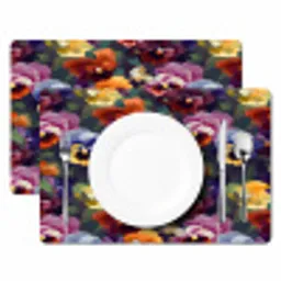 Viooltjes - Kleuren - Bloemblaadjes Placemat vinyl groot 368 -zzsfeer2_Kitchenyeah-website