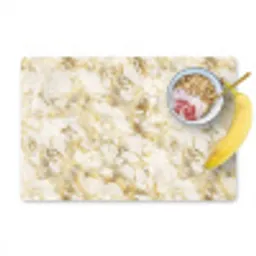 Warm - Gouden - Marmer - Patroon Placemat vinyl groot 368 -zzzproduct_Kitchenyeah-website
