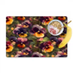 Warm - Patroon - Penseel - Viooltjes Placemat vinyl groot 368 -zzzproduct_Kitchenyeah-website