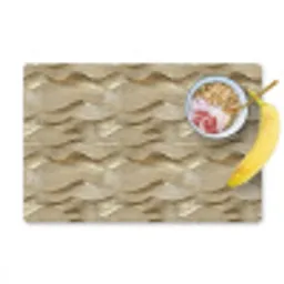 Golven - Patroon - Goud Placemat vinyl groot 368 -zzzproduct_Kitchenyeah-website