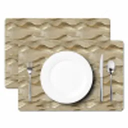 Golven - Patroon - Goud Placemat vinyl groot 368 -zzsfeer2_Kitchenyeah-website