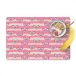 Golven - Patroon - Hartjes - Retro Placemat vinyl groot 368 -zzzproduct_Kitchenyeah-website