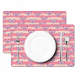 Golven - Patroon - Hartjes - Retro Placemat vinyl groot 368 -zzsfeer2_Kitchenyeah-website