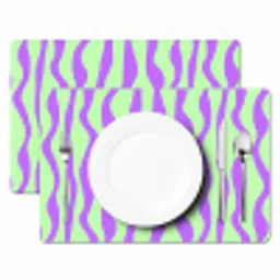Golven - Paars - Mint - Groen Placemat vinyl groot 368 -zzsfeer2_Kitchenyeah-website
