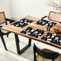 Wit - Zwart - Dynamisch - Patroon Placemat vinyl groot 368 -zzsfeer4_Kitchenyeah-website
