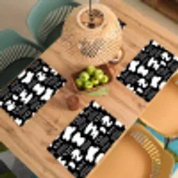 Wit - Zwart - Dynamisch - Patroon Placemat vinyl groot 368 -zzsfeer5_Kitchenyeah-website