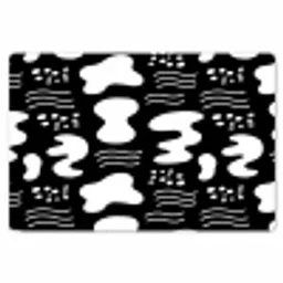 Wit - Zwart - Dynamisch - Patroon Placemat vinyl groot 368 -zzsfeer1_Kitchenyeah-website
