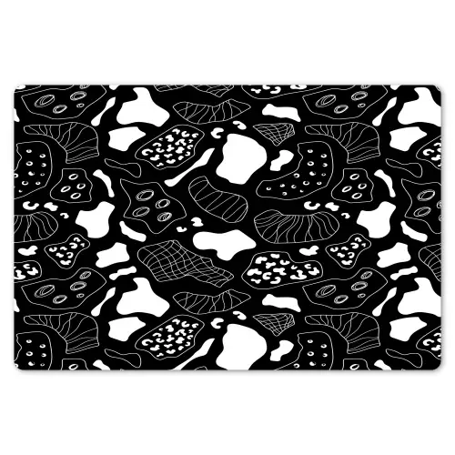 Wit - Zwart - Vormen - Patroon Placemat vinyl groot 368 -zzsfeer1_Kitchenyeah-website