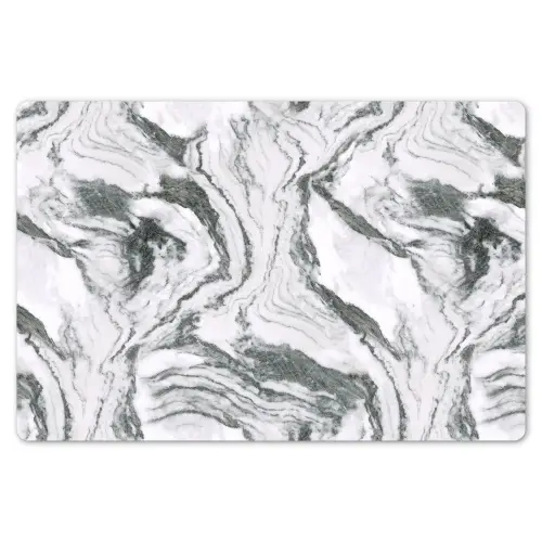Wit - Marmer - Golvend - Grafiet Placemat vinyl groot 368 -zzsfeer1_Kitchenyeah-website
