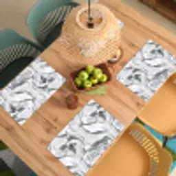 Wit - Marmer - Golvend - Grafiet Placemat vinyl groot 368 -zzsfeer5_Kitchenyeah-website