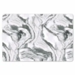 Wit - Marmer - Golvend - Grafiet Placemat vinyl groot 368 -zzsfeer1_Kitchenyeah-website