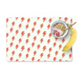Wit - Rode - Bliksem Placemat vinyl groot 368 -zzzproduct_Kitchenyeah-website