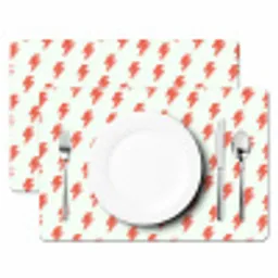 Wit - Rode - Bliksem Placemat vinyl groot 368 -zzsfeer2_Kitchenyeah-website