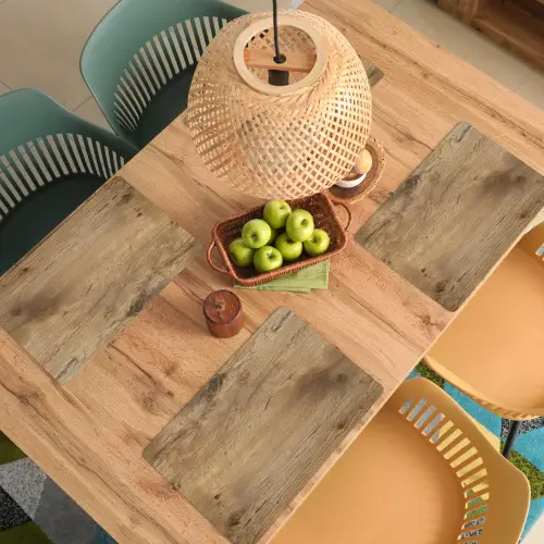 Hout - Bruin - Houtlook Placemat vinyl groot -zzsfeer5_Kitchenyeah-website
