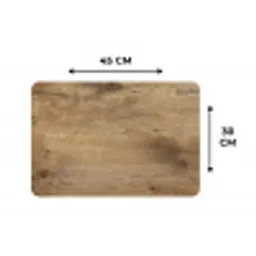 Hout - Bruin - Houtlook Placemat vinyl groot -specs