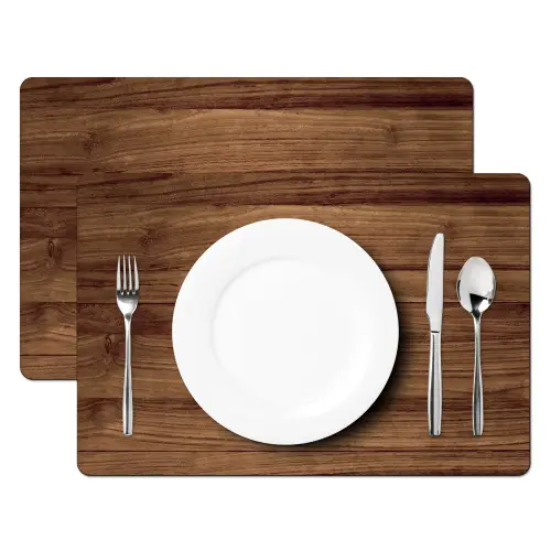 Houtlook - Bruin Placemat vinyl groot -zzsfeer2_Kitchenyeah-website