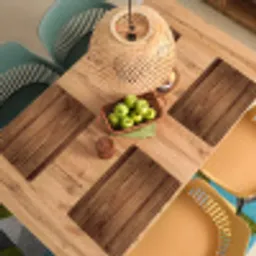 Houtlook - Bruin Placemat vinyl groot -zzsfeer5_Kitchenyeah-website