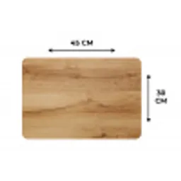 Houtlook - Bruin - Hout Placemat vinyl groot -specs