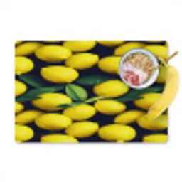 Gele - Citroenen - Druppels - Fruit Placemat vinyl groot 368 -zzzproduct_Kitchenyeah-website