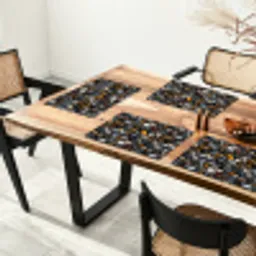 Geel - Kiezels - Glad Placemat vinyl groot 368 -zzsfeer4_Kitchenyeah-website