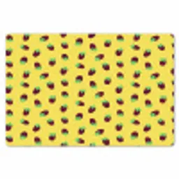 Geel - Frambozen - Patroon Placemat vinyl groot 368 -zzsfeer1_Kitchenyeah-website