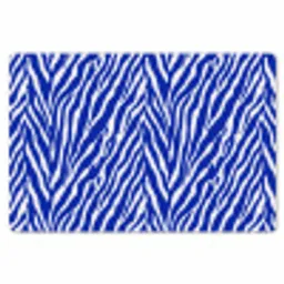 Zebra - Patroon - Kobalt - Blauw Placemat vinyl groot 368 -zzsfeer1_Kitchenyeah-website