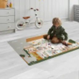 Poppenhuis - Kinderen - Meubels - Design - Bruin Speelmat klein -sfeer2
