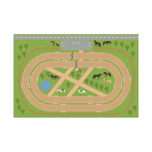 speelkleed-paarden Speelmat klein -3d