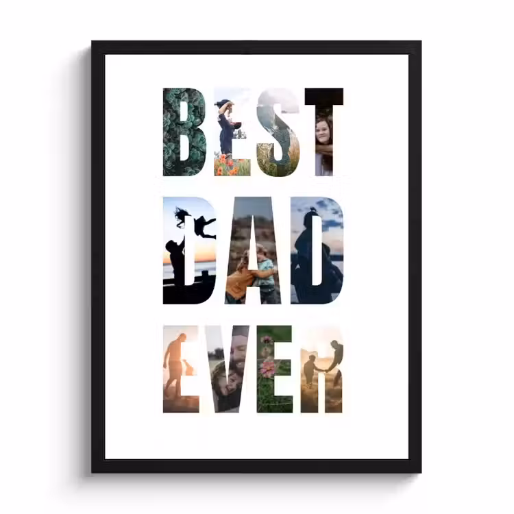 Poster with Frame - Best Dad Ever