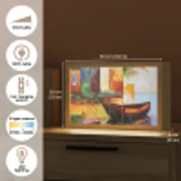 Abstract - Kunst - Boot - Kleuren Light Box met kabel (Tafellamp) klein -USP_EN