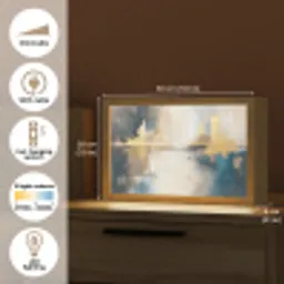 Abstract - Kunst - Goud Light Box met kabel (Tafellamp) klein -USP_EN