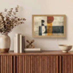 Abstract - Kunst - Vormen - Modern Light Box met kabel (Tafellamp) klein -sfeer2