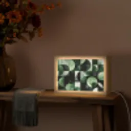 Abstract - Groen - Vormen Light Box met kabel (Tafellamp) klein -sfeer4