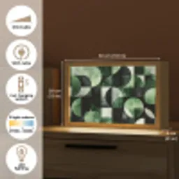 Abstract - Groen - Vormen Light Box met kabel (Tafellamp) klein -USP_EN