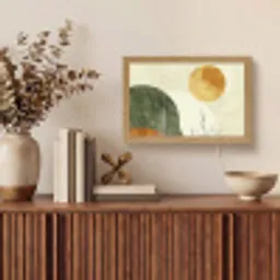 Abstract - Landschap - Zon - Kunst Light Box met kabel (Tafellamp) klein -sfeer2