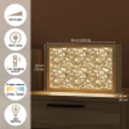Abstract - Modern - Goud Light Box met kabel (Tafellamp) klein 924 -USP_EN